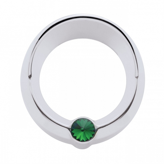 Signature Series Small Gauge Bezel With Visor For Freightliner - Green Crystal