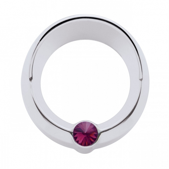 Signature Series Small Gauge Bezel With Visor For Freightliner - Purple Crystal