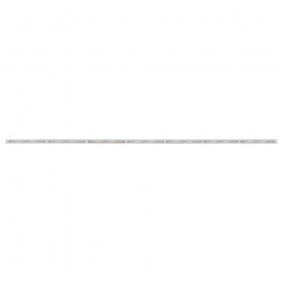 94" Stainless Light Bracket With 7X 14 LED 12" Light Bars - Red LED/Chrome Lens