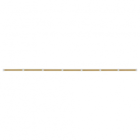 94" Stainless Steel Light Bracket With 7X 19 LED 12" Reflector Light Bars - Amber LED/Amber Lens