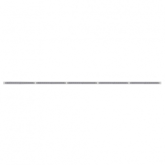 94" Stainless Steel Light Bracket With Five 23 SMD LED 17-1/4" Light Bar - Amber LED/Clear Lens