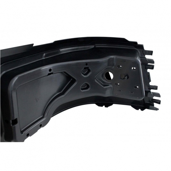 Bumper End With Fog Light Hole (Screw Mount) For 2003-2017 Volvo VNL - Driver - Thumbnail 3