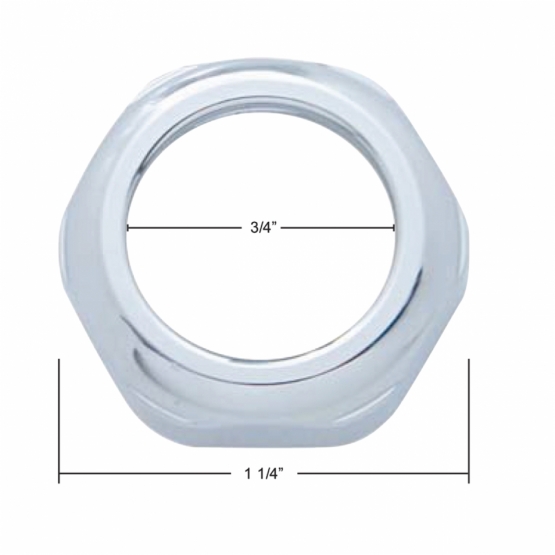 Peterbilt Key Switch Face Nut - Thumbnail 2