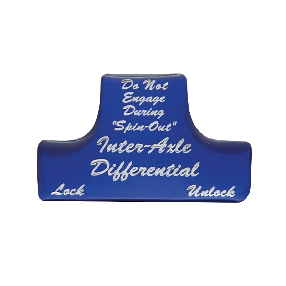 "Axle Differential" Switch Guard Sticker Only - Indigo Blue - Thumbnail 2