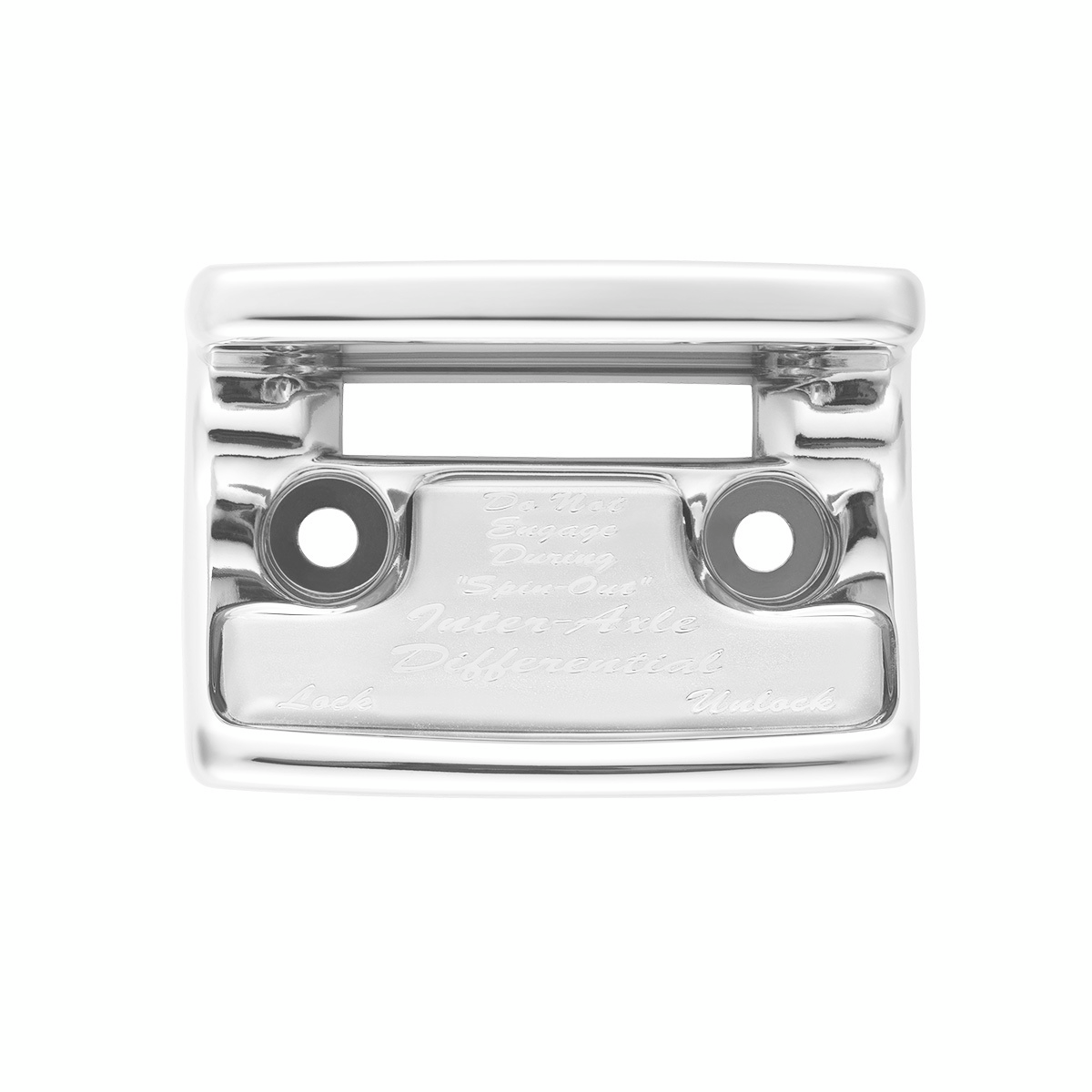 Chrome Plastic Axle/Differential Switch Guard With Glossy Sticker For 1990-2010 Freightliner Classic-Silver - Thumbnail 6
