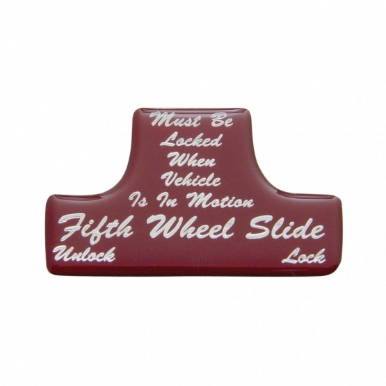 "Fifth Wheel" Switch Guard Sticker Only - Red