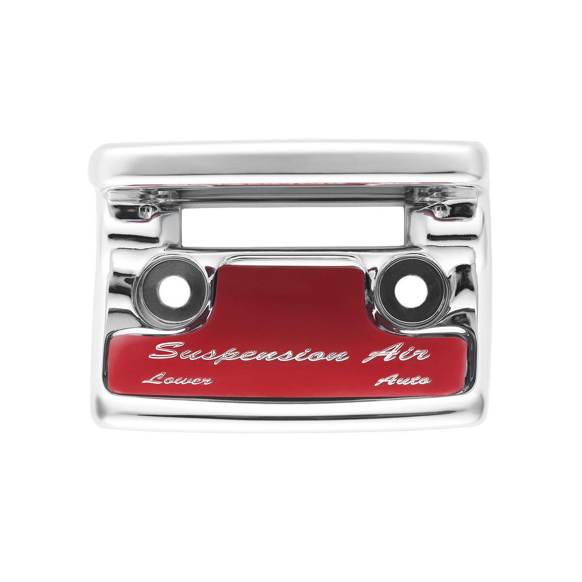 Chrome Plastic Suspension Air Switch Guard With Glossy Sticker For 1990-2010 Freightliner Classic-Red - Thumbnail 6