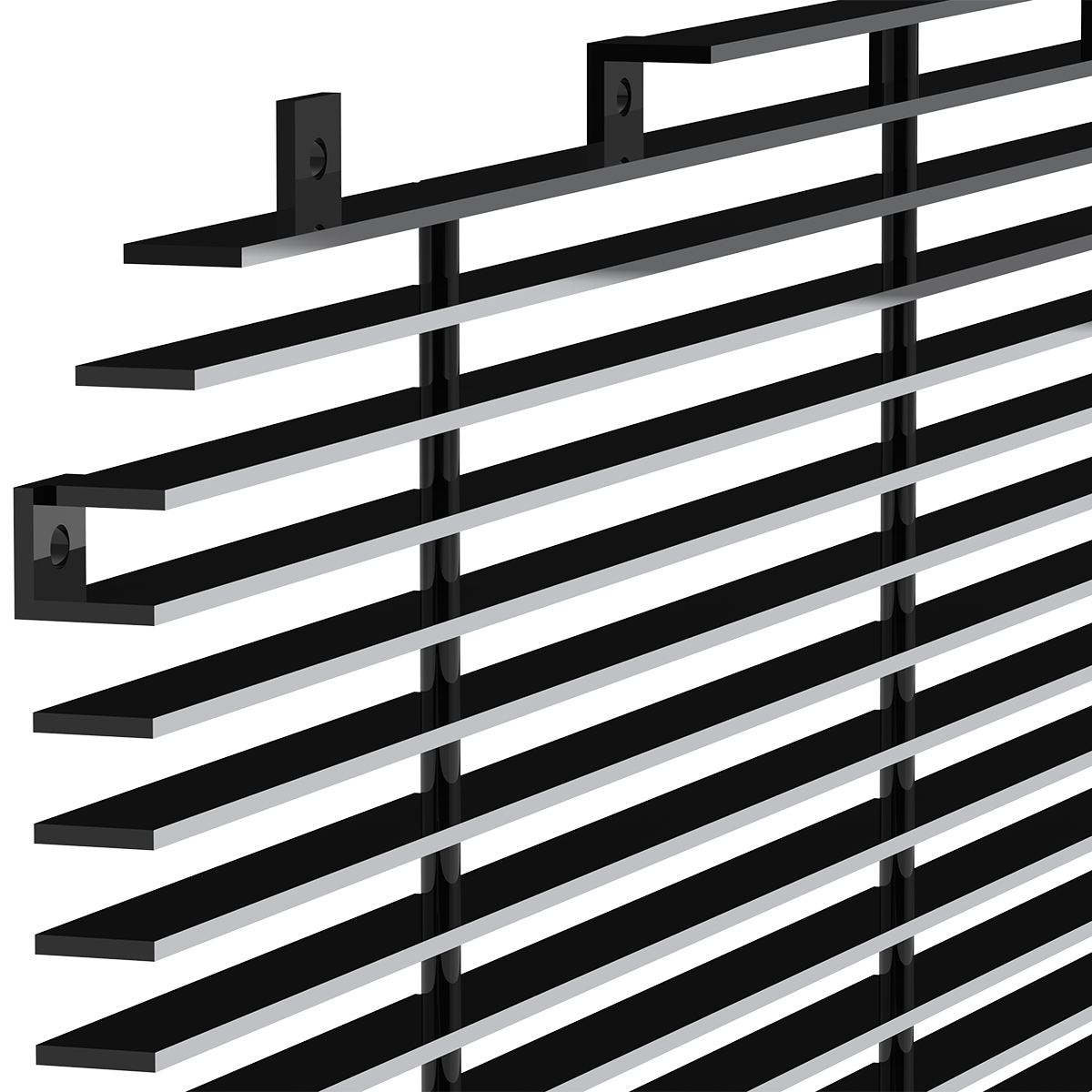 Aluminum Billet Style Grille Insert With Horizontal Bars For Peterbilt 389 - Thumbnail 5