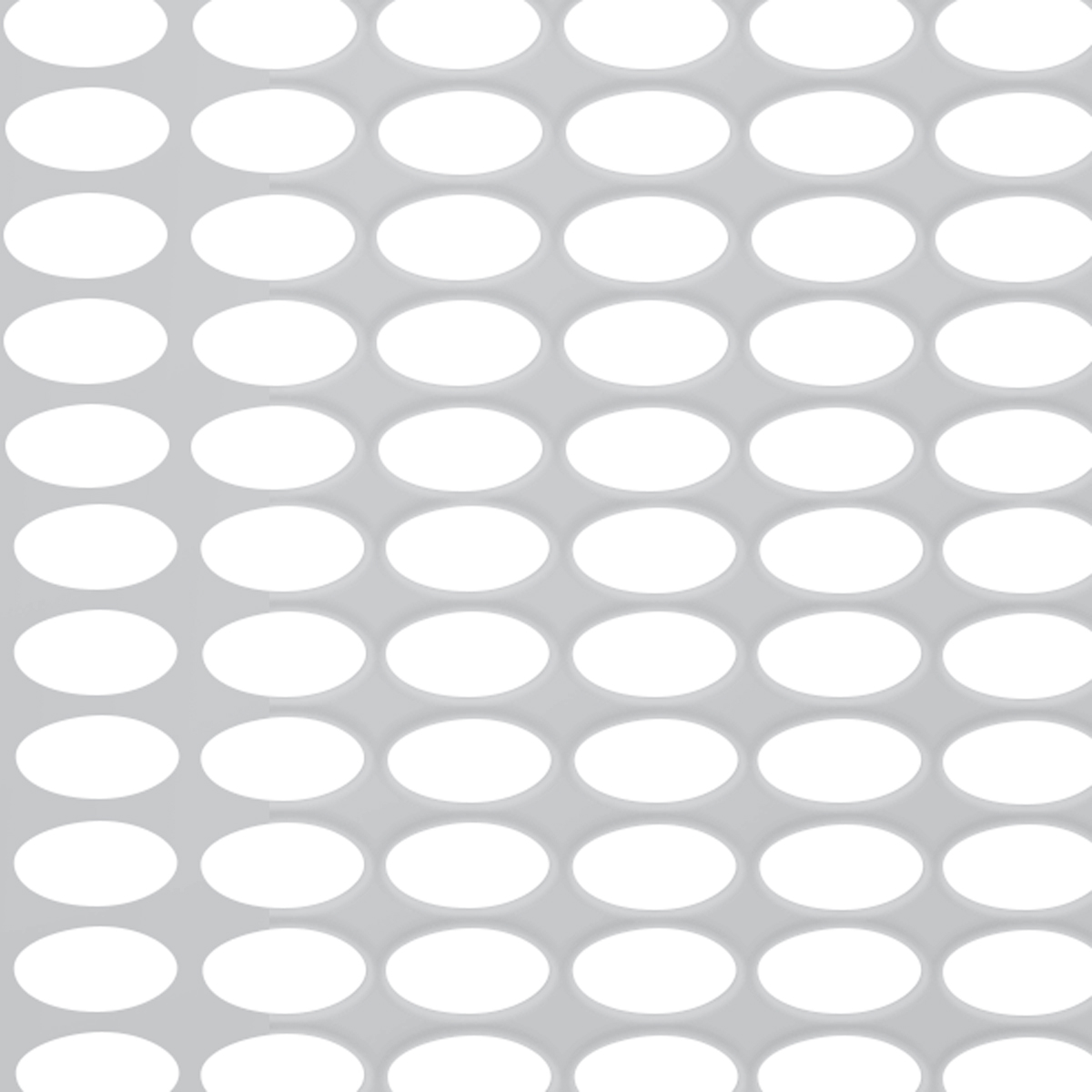 430 Stainless Grille Mesh For Peterbilt 379 With Extended Hood - Straight Oval Holes - Thumbnail 2