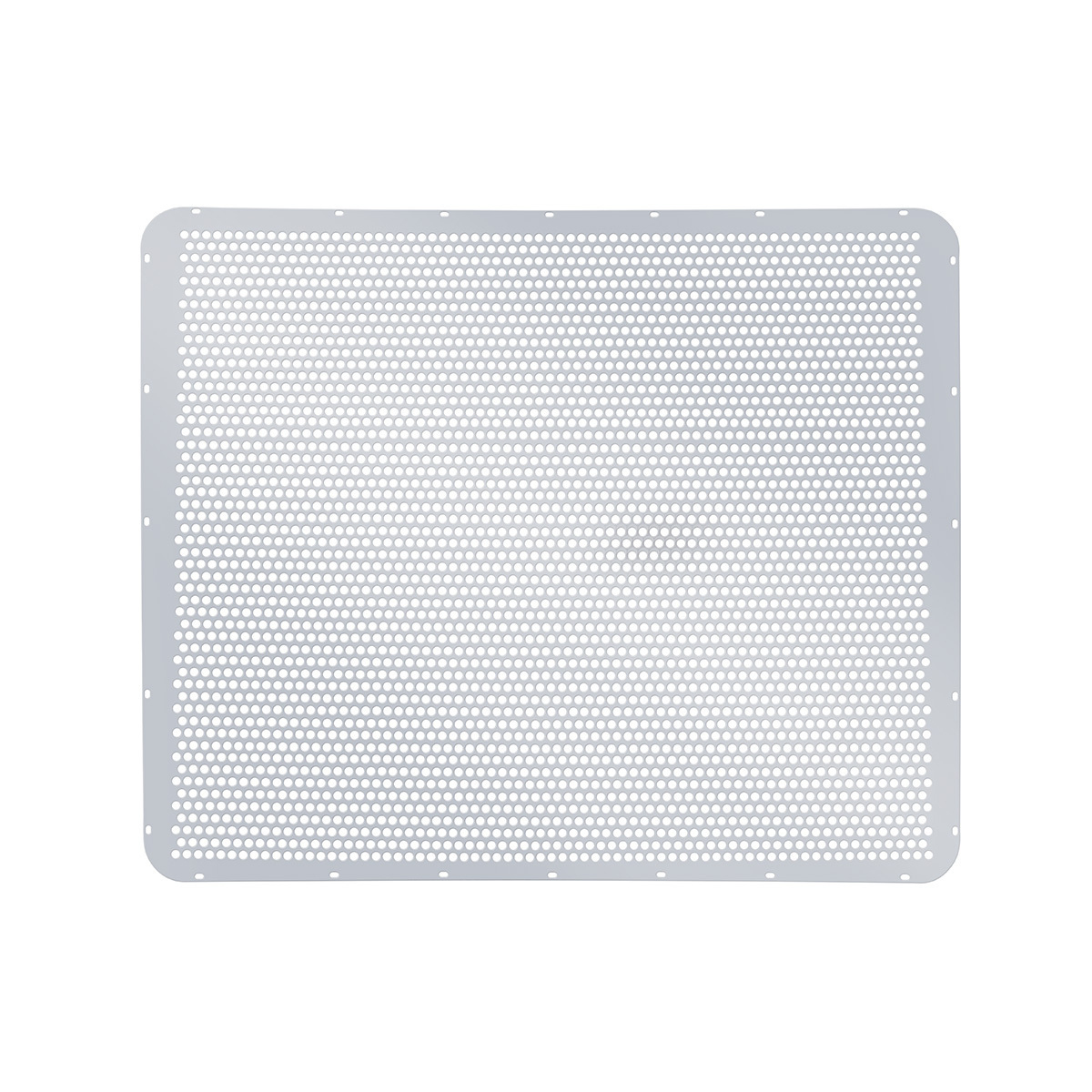 430 Stainless Grille Mesh For Peterbilt 379 With Extended Hood - Alternating Round Holes - Thumbnail 3