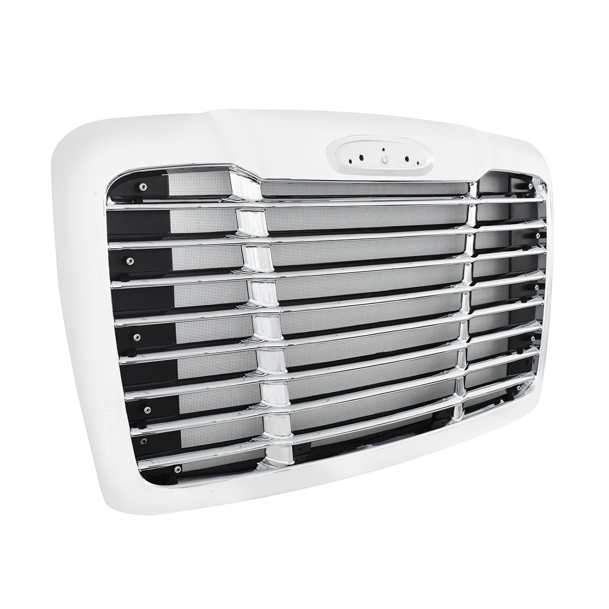 Winter Guard Edition Chrome Grille With Bug Screen For 2008-2017 Freightliner Cascadia - Thumbnail 3