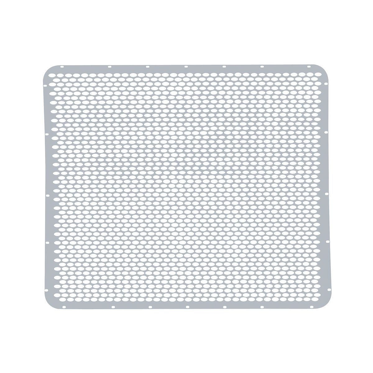 304 Stainless Grille Mesh For Peterbilt 379 With Extended Hood - Alternating Oval Holes