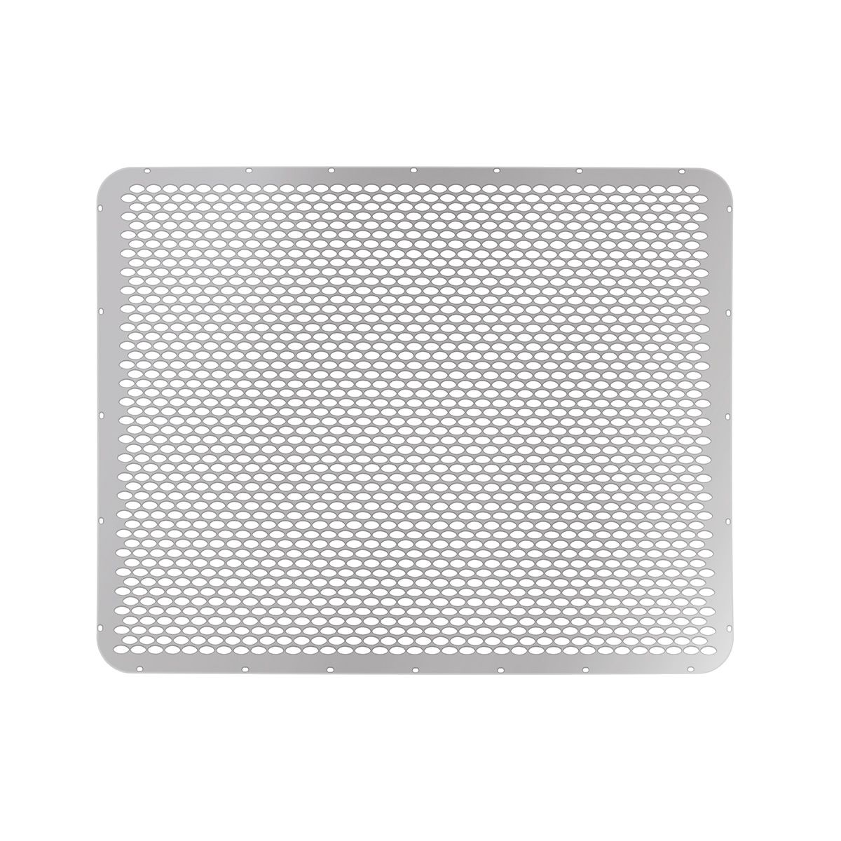 304 Stainless Grille Mesh For Peterbilt 379 With Short Hood - Alternating Oval Holes