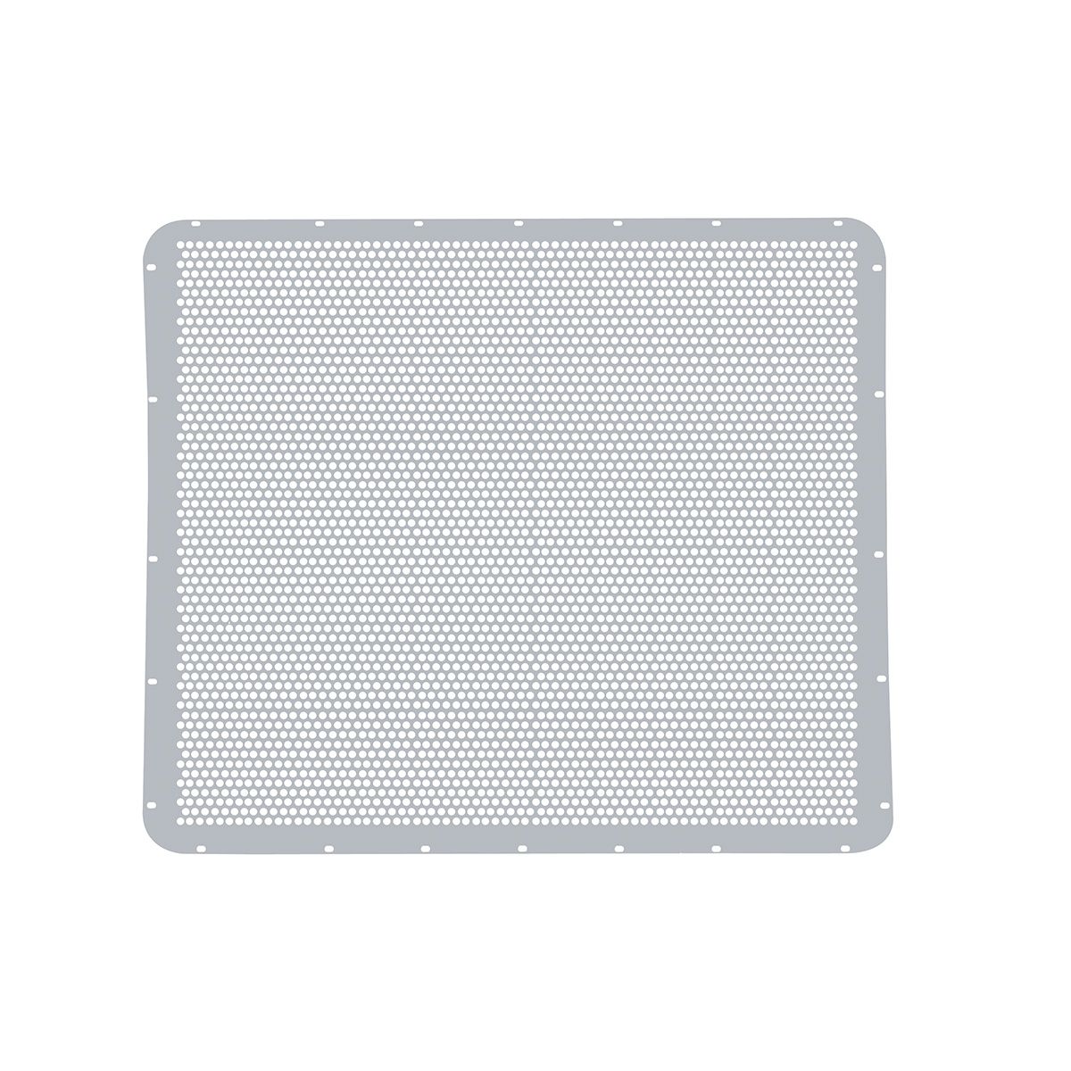 304 Stainless Grille Mesh For Peterbilt 379 With Extended Hood - Alternating Round Holes