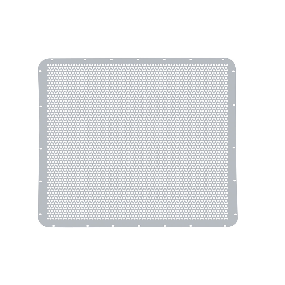 304 Stainless Grille Mesh For Peterbilt 379 With Extended Hood - Alternating Round Holes - Thumbnail 3