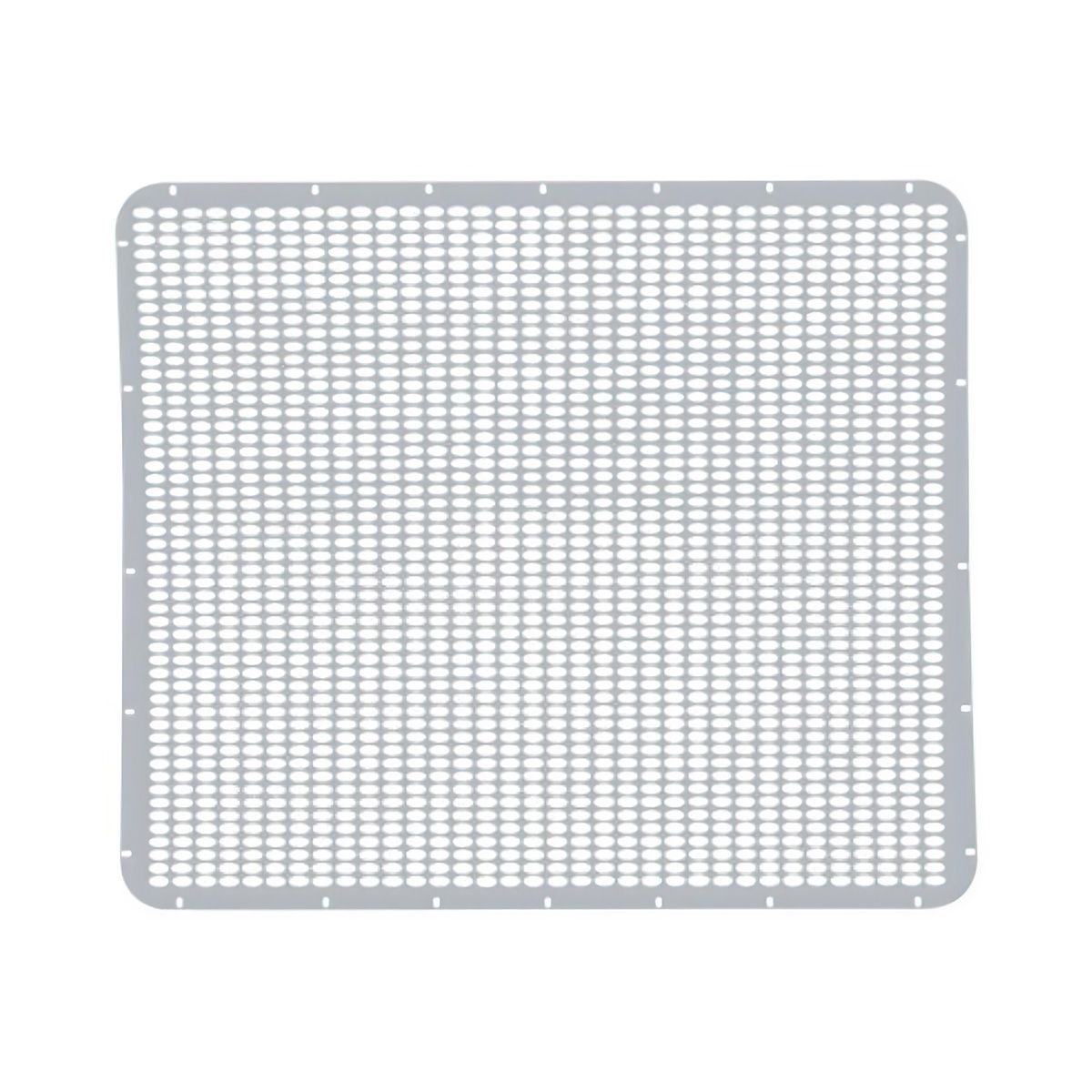 304 Stainless Grille Mesh For Peterbilt 379 With Extended Hood - Straight Oval Hole