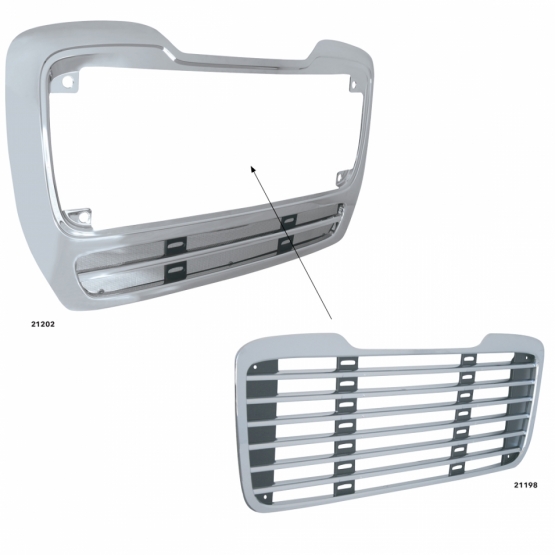 Freightliner M2 112 Chrome Grille Surround - Thumbnail 2