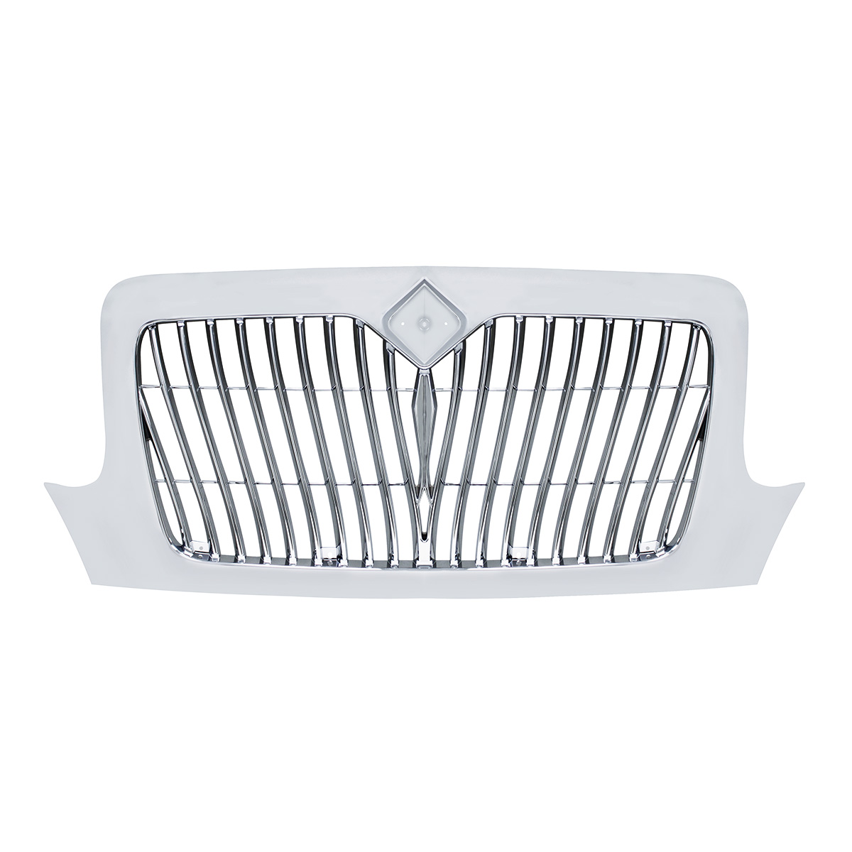 Chrome Grille With Curved Grille Bars For 2002-2018 International Durastar - Thumbnail 2