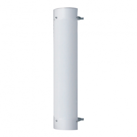 48" Tall 180 Degree Stainless Exhaust Muffler Shield For 5" Diameter Exhaust - Plain