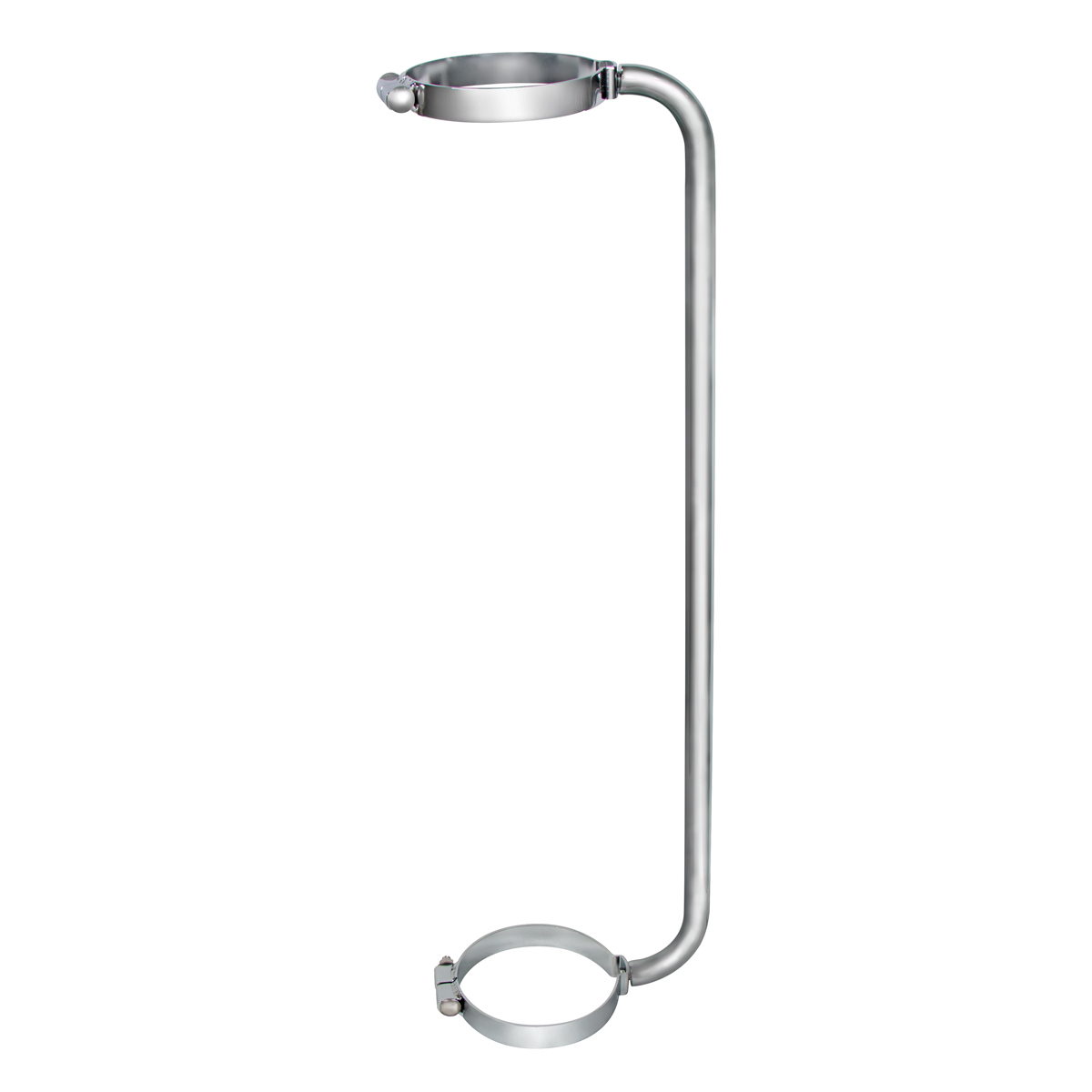 34" Chrome Exhaust Grab Handle - 6" Clamp - Thumbnail 3
