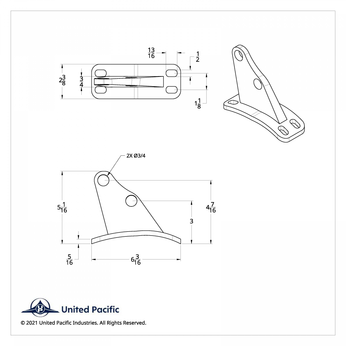 304 Stainless Steel Angled Exhaust Bracket For Peterbilt - Thumbnail 4