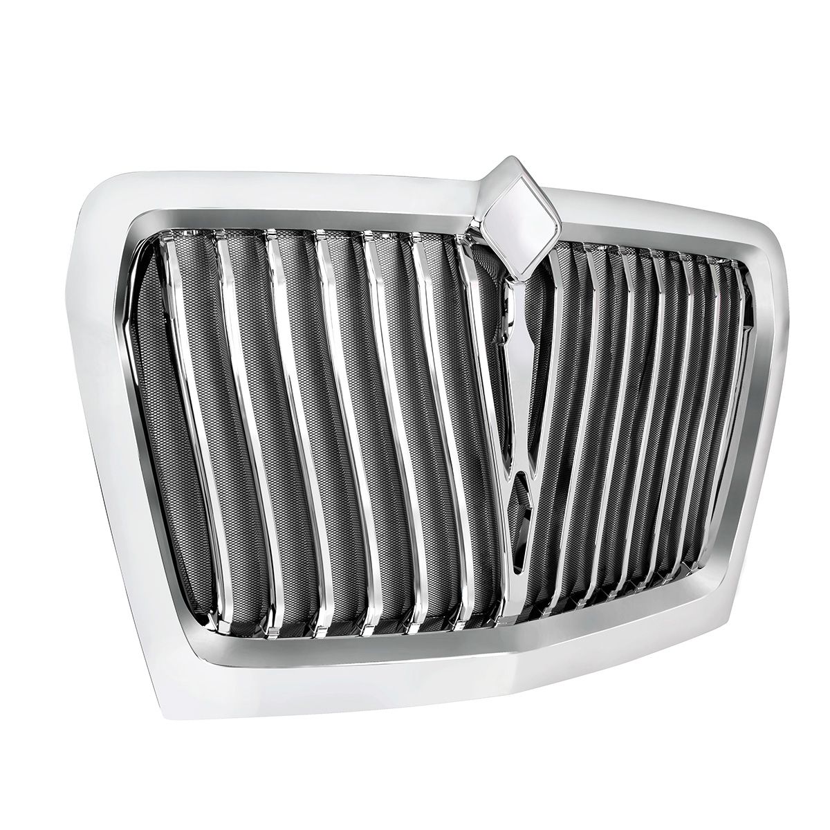 Chrome Curved Style Grille With Bug Screen For 2018-2025 International LT