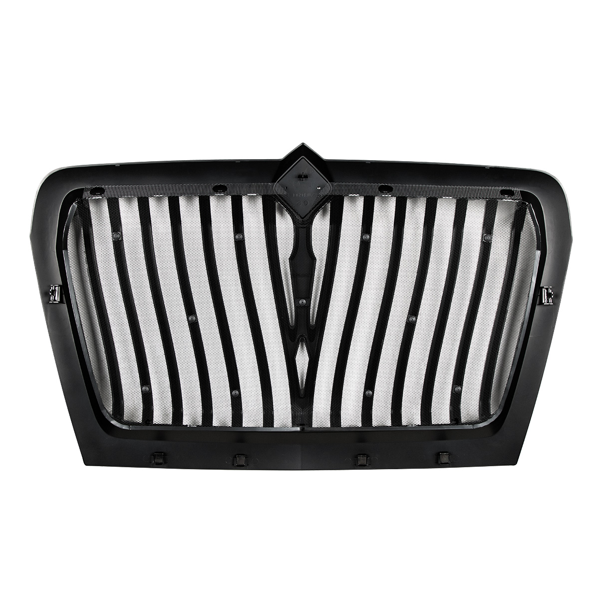 Black Curved Style Grille With Bug Screen For 2018-2025 International LT - Thumbnail 3