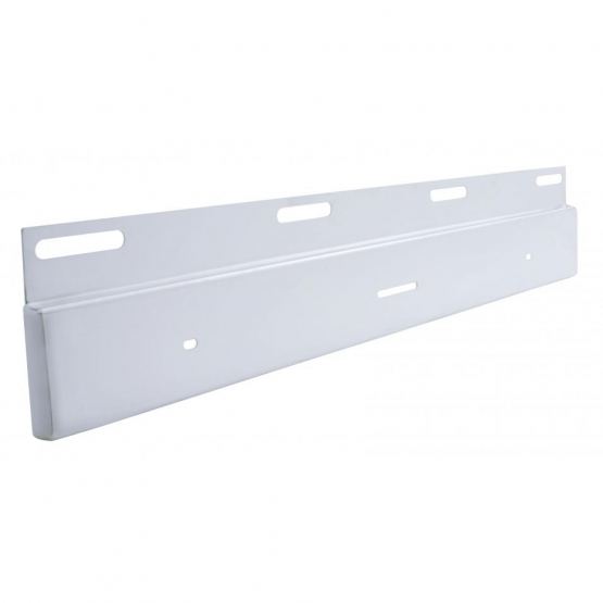 Stainless Top Mud Flap Plate - 17" Light Bar Cutout (Each) - Thumbnail 2