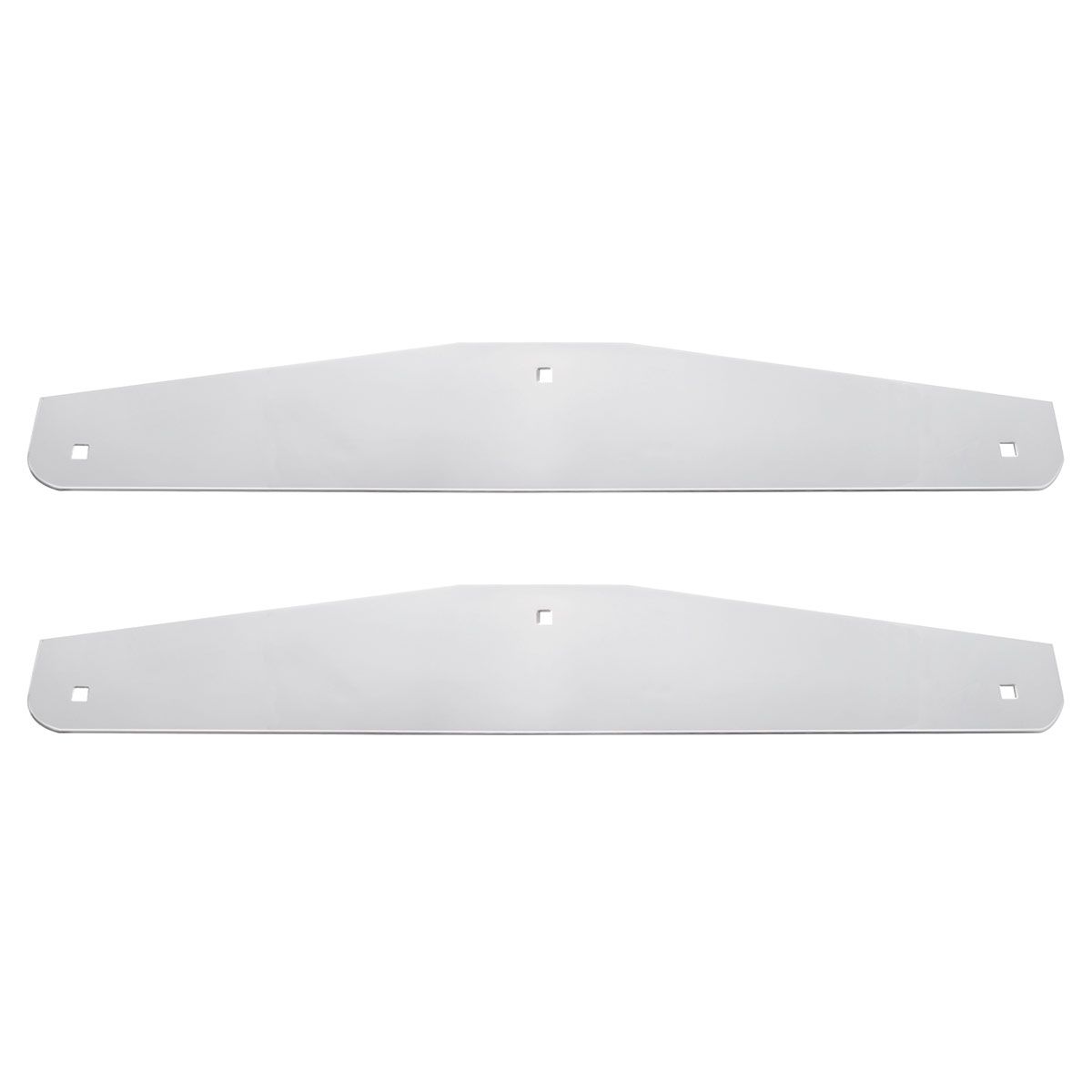 24" X 4" Stainless Steel Bottom Mud Flap Plate - Bolt Thru (Cbox/Pair)