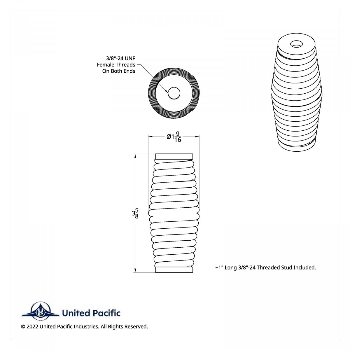 Super Heavy Duty Chrome Antenna Spring - Thumbnail 4