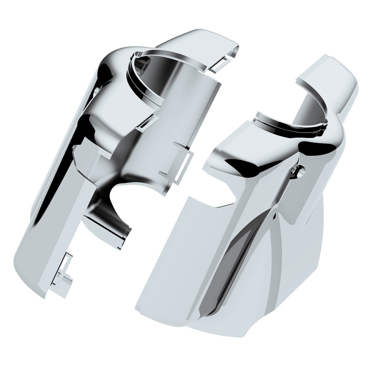 Chrome Plastic Upper Steering Column Cover For Peterbilt 379/378 (1998-2005), 335 (2005-2010), 330 (2000-2010) - Thumbnail 3