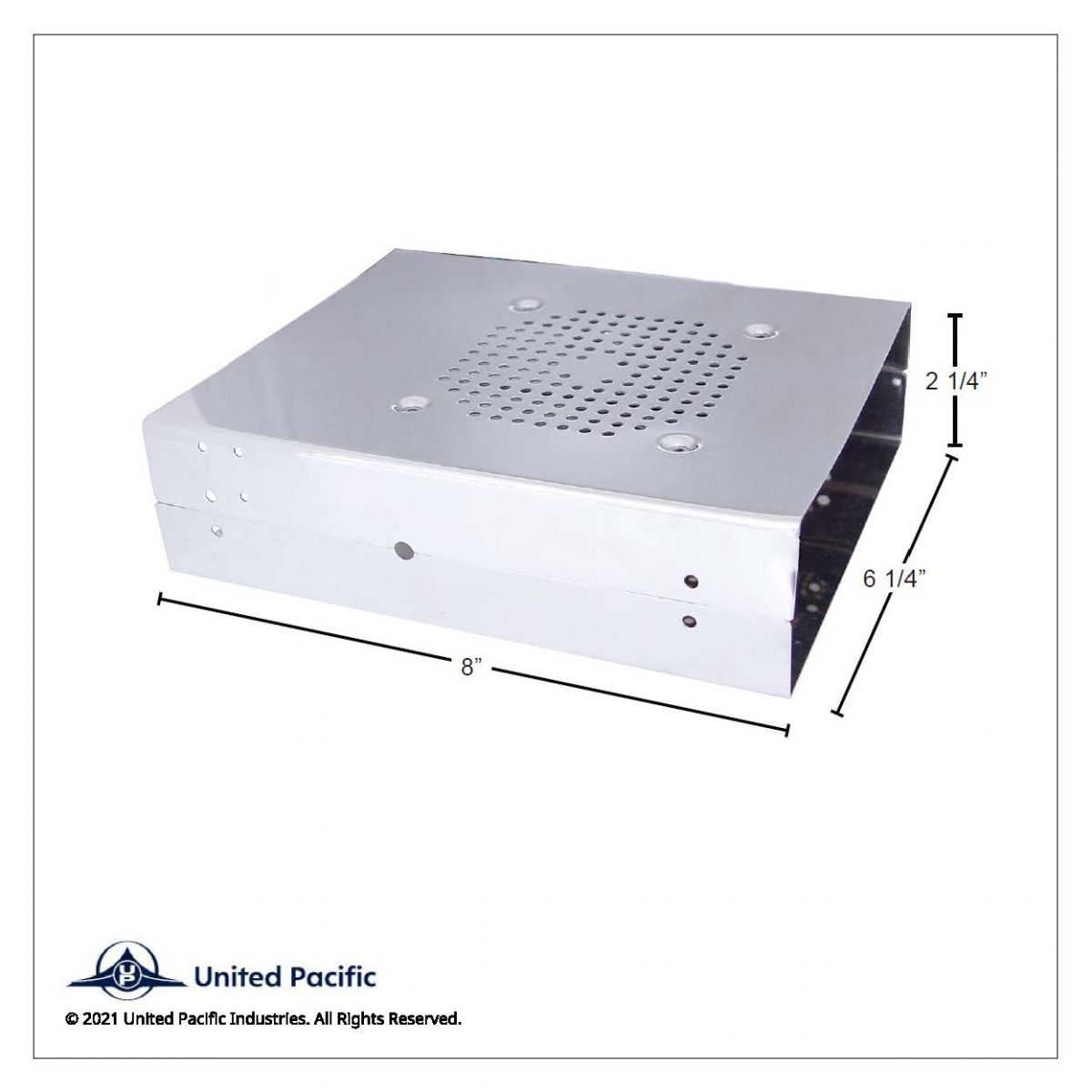 Stainless C.B. Case - Front Output & Speaker Hole - Thumbnail 2