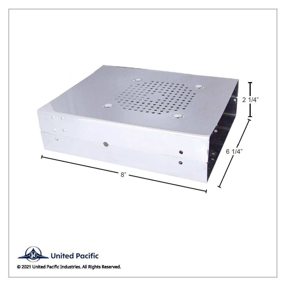 Stainless C.B. Case - Front Output & Speaker Hole - Thumbnail 3