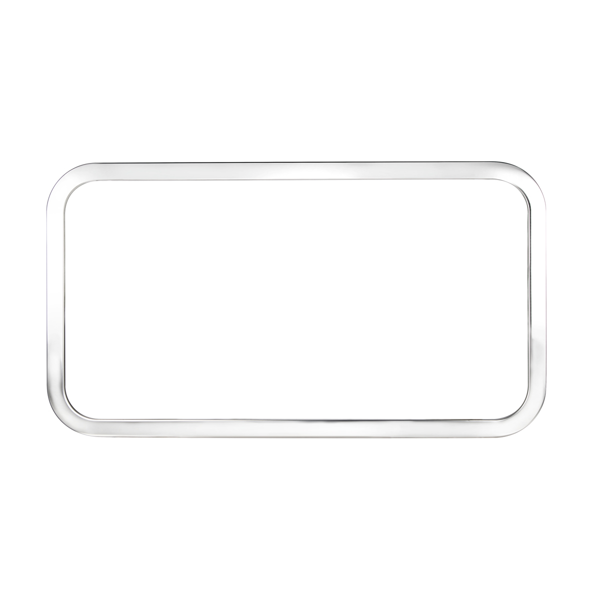 Peterbilt Stainless Rear Sleeper Window Trim (Bulk) - Thumbnail 3