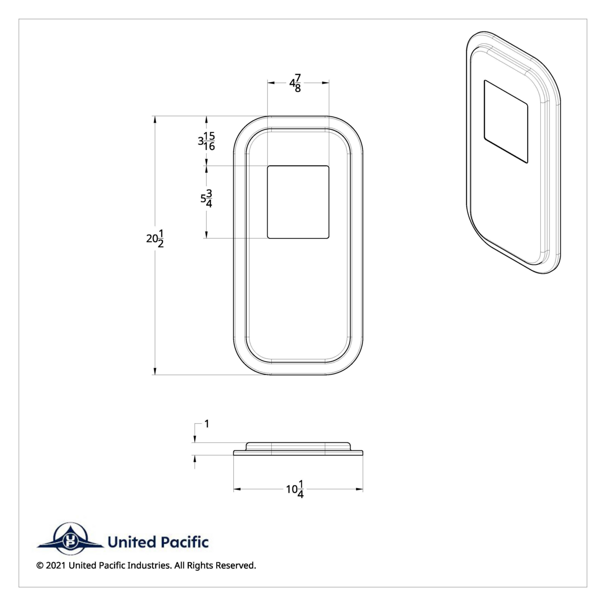 Peterbilt Stainless Steel Shift Plate Cover - Short Hood - Thumbnail 6