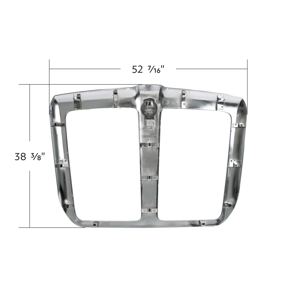 Chrome Grille For 2013-2021 Kenworth T680 - Thumbnail 8
