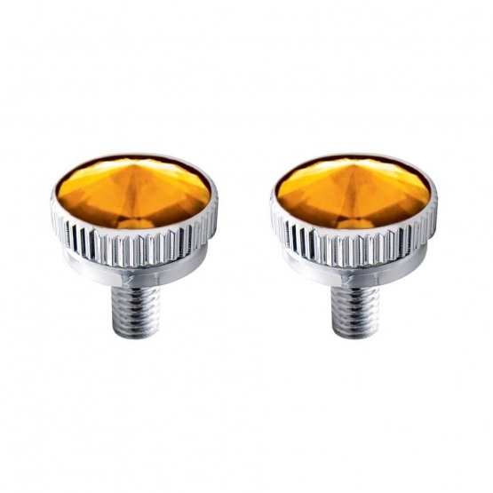 5mm CB Mounting Bolt With Amber Crystal (2-Pack)