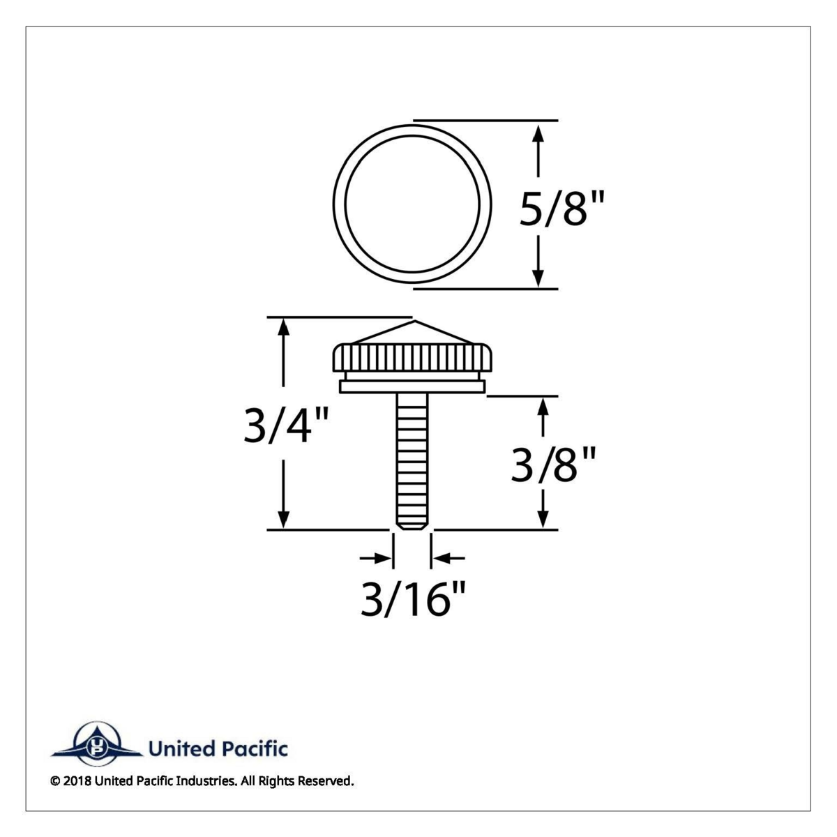 5mm CB Mounting Bolt With Green Crystal (2-Pack) - Thumbnail 2