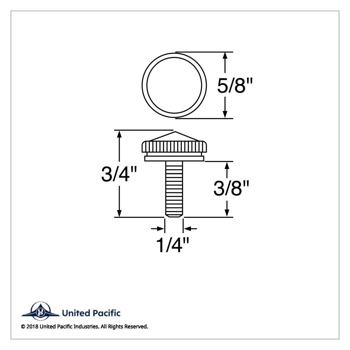 6mm CB Mounting Bolt With Blue Crystal (2-Pack) - Thumbnail 2
