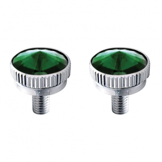 6mm CB Mounting Bolt With Green Crystal (2-Pack)