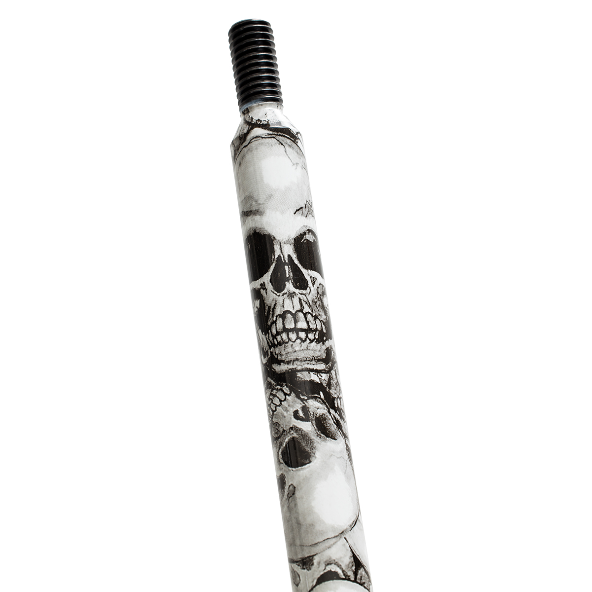 12" Skull Pattern Shifter Shaft Extension - Thumbnail 2