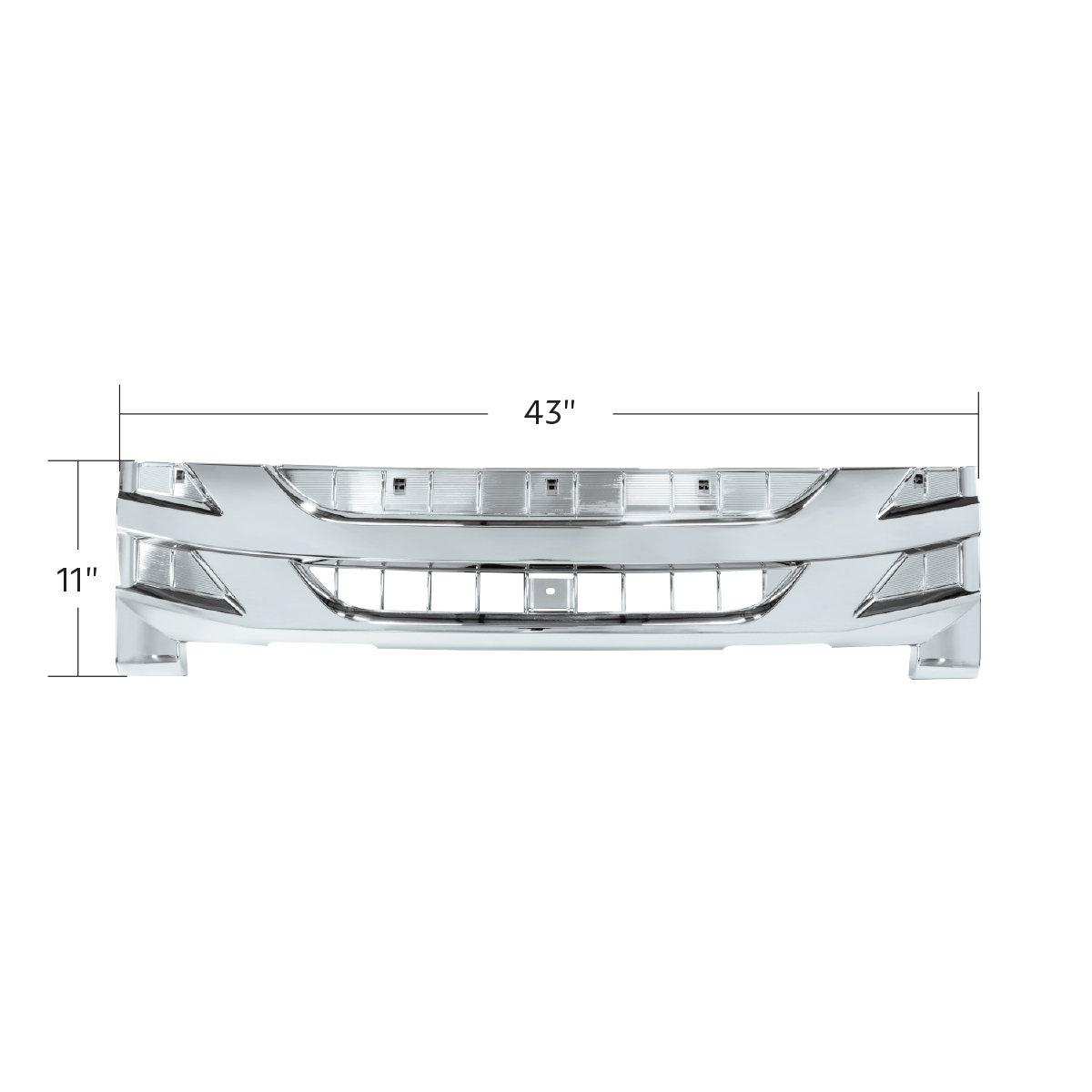 Chrome Grille For 2013-2024 Isuzu NPR (ELF 200/300) - Thumbnail 6