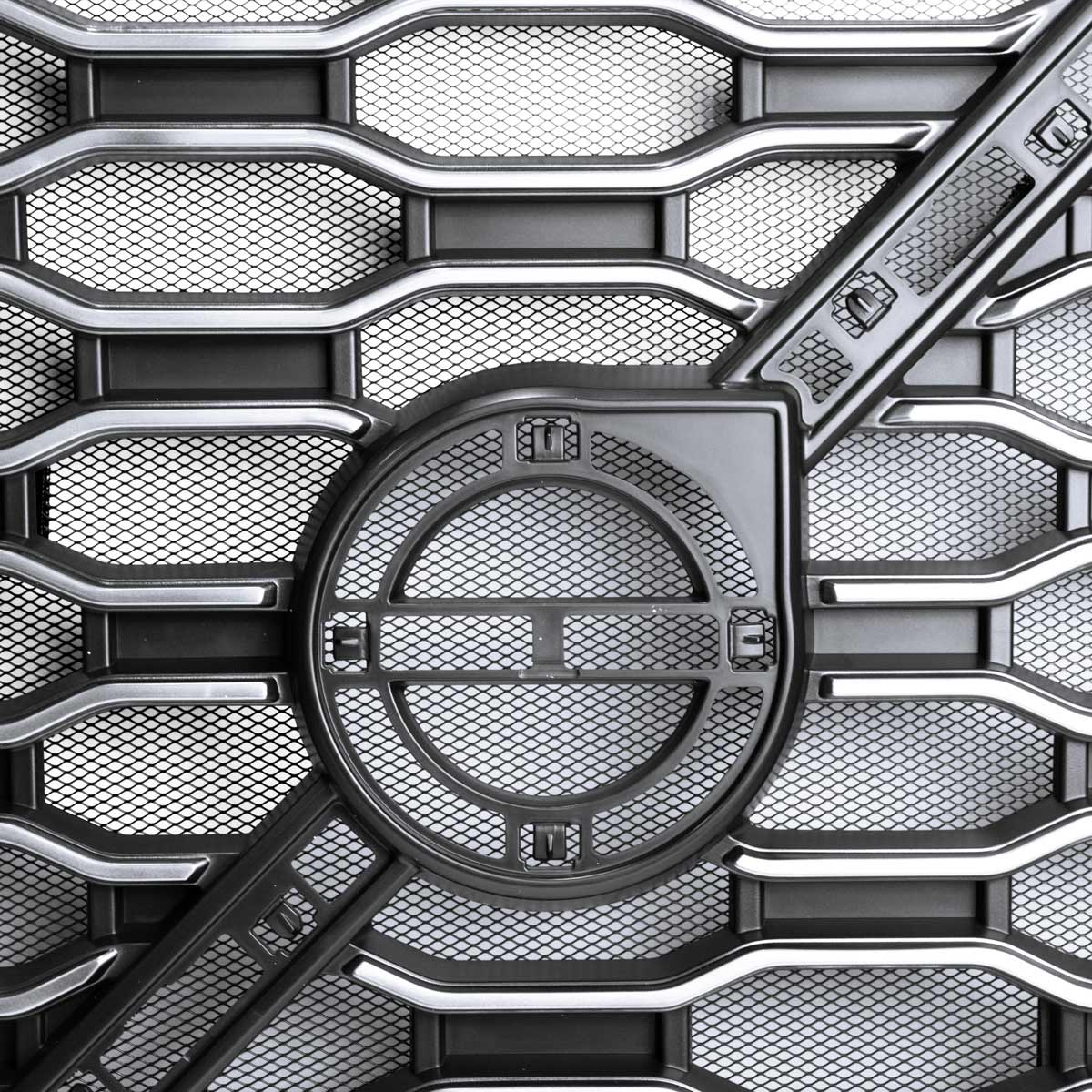 Grille With Bug Screen For 2018-2024 Volvo VNL-Silver - Thumbnail 4