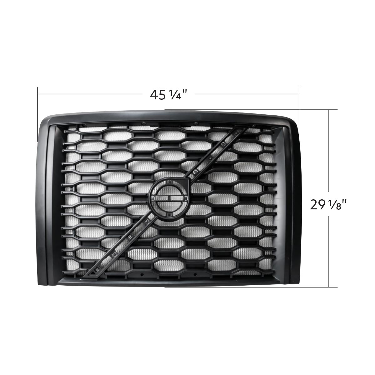Grille With Bug Screen For 2018-2024 Volvo VNL-Black - Thumbnail 5