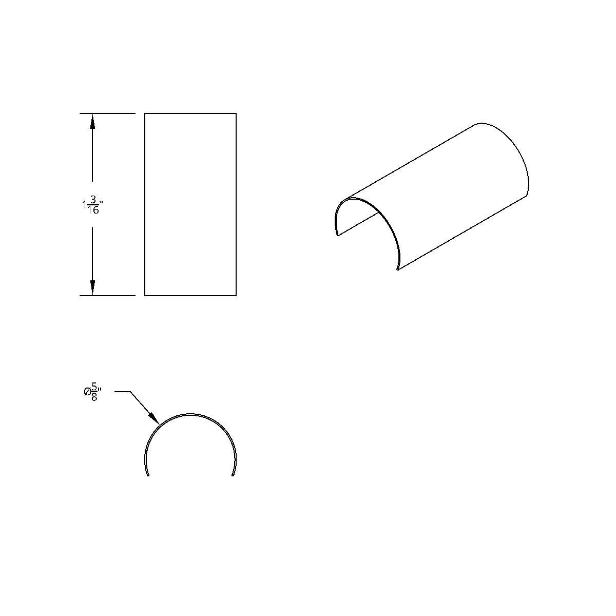 Stainless Door Hinge Cover For Freightliner - Thumbnail 2