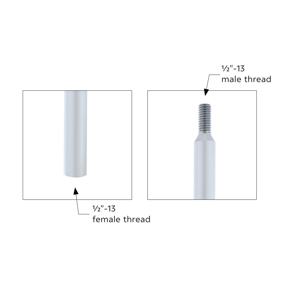 18" Shifter Shaft Extension - Liquid Silver - Thumbnail 3