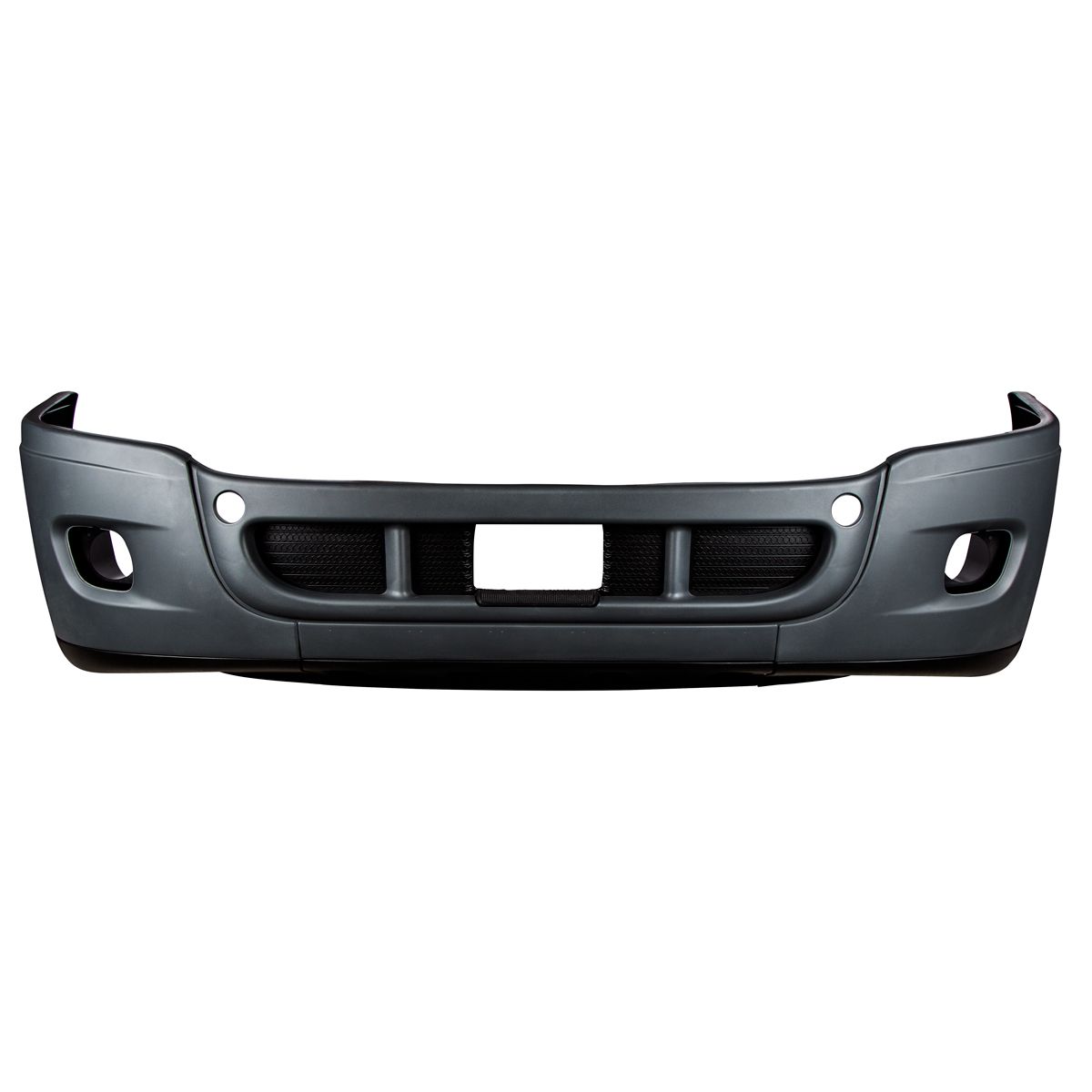 Complete 3-Piece Front Bumper Set With Fog Light Hole For 2008-2017 Freightliner Cascadia