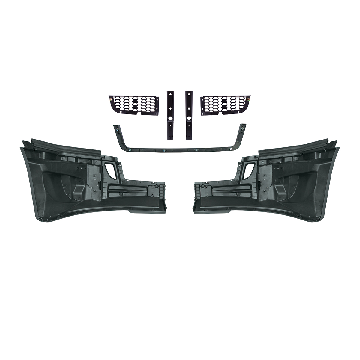 5-Piece Bumper Kit Without Fog Light Opening For 2018-2024 Freightliner Cascadia - Thumbnail 3