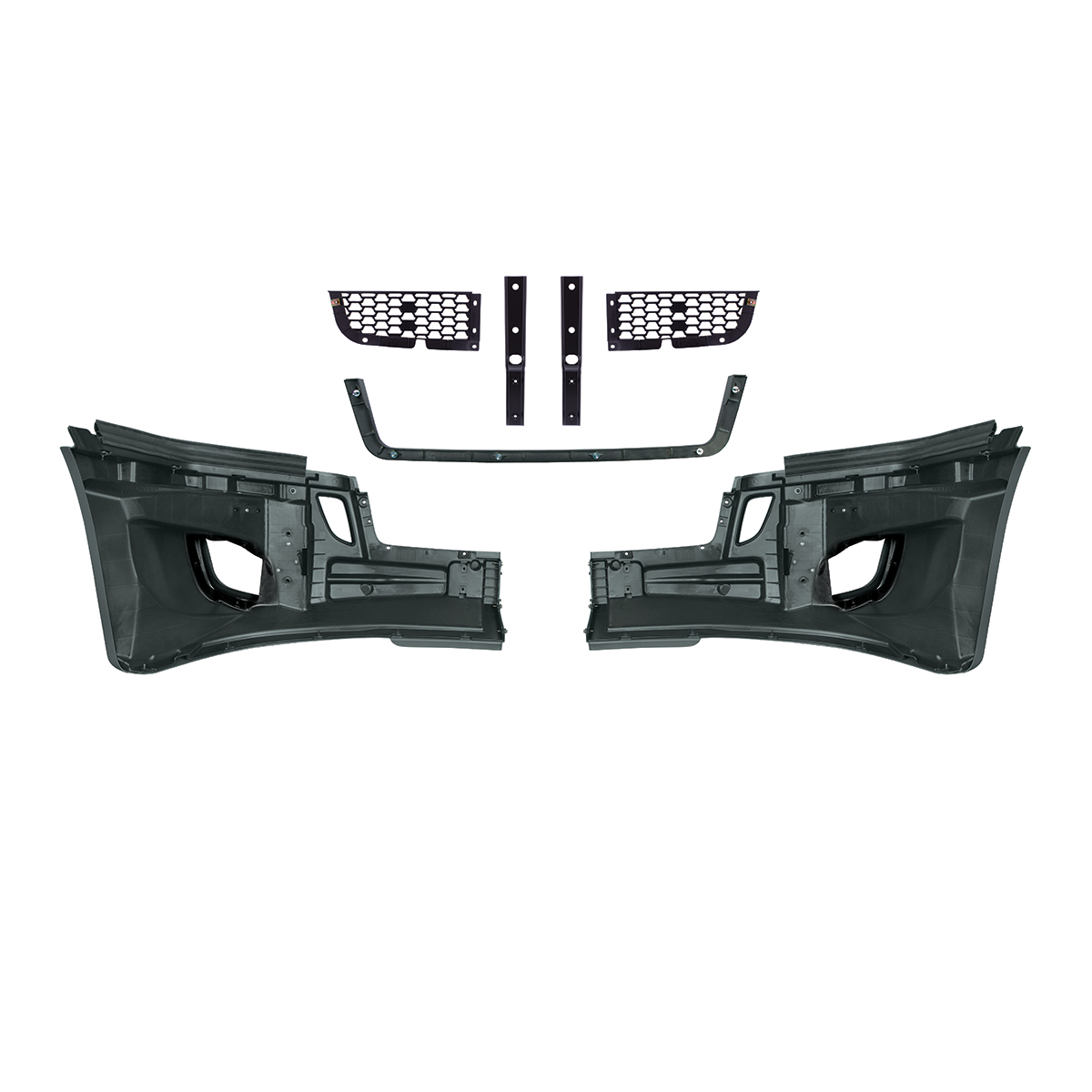 5-Piece Bumper Kit With Fog Light Opening For 2018-2024 Freightliner Cascadia - Thumbnail 3