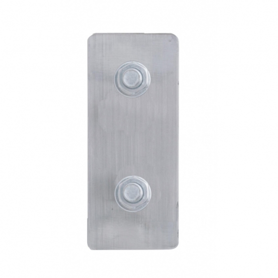 3-3/4" Bolt Pattern Deluxe Stainless Spring Loaded Light Bar With 6X 4" Light Cutouts (Pair) - Thumbnail 2